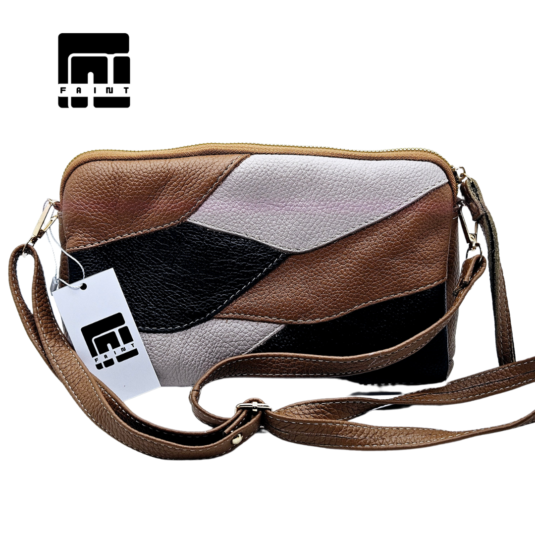 FAINT TAS PERCA KOMBINASI SELEMPANG WANITA KULIT SAPI 100% ASLI 2