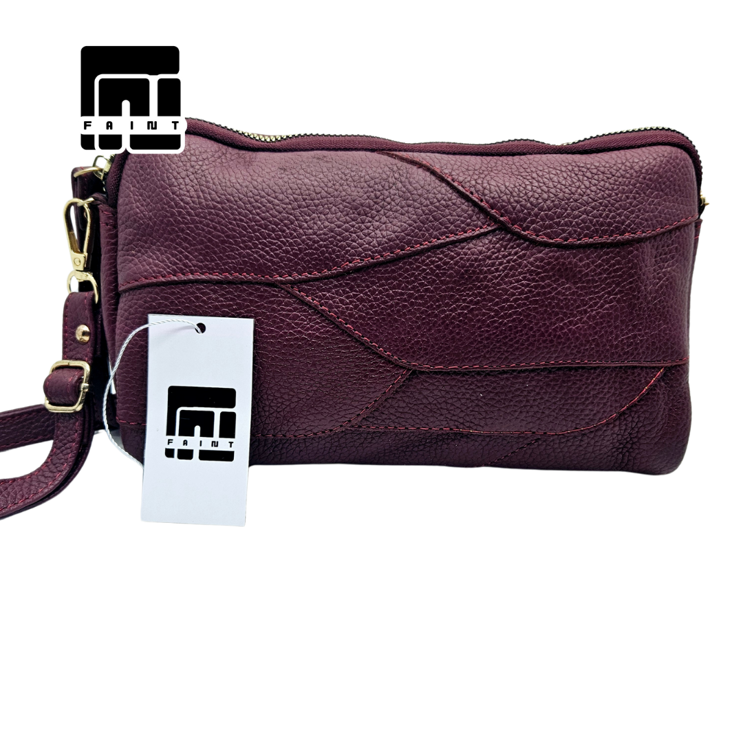 FAINT TAS PERCA KOMBINASI SELEMPANG WANITA KULIT SAPI 100% ASLI 3